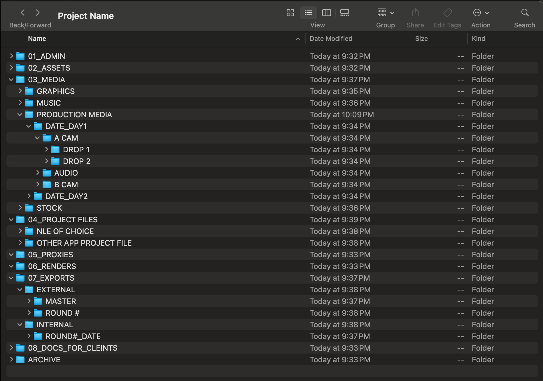Everyone's Favorite Subject: Project Folder Organization